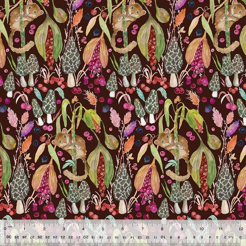 Windham Fabrics, Forest Fruits, Little Dormouse, Berry
