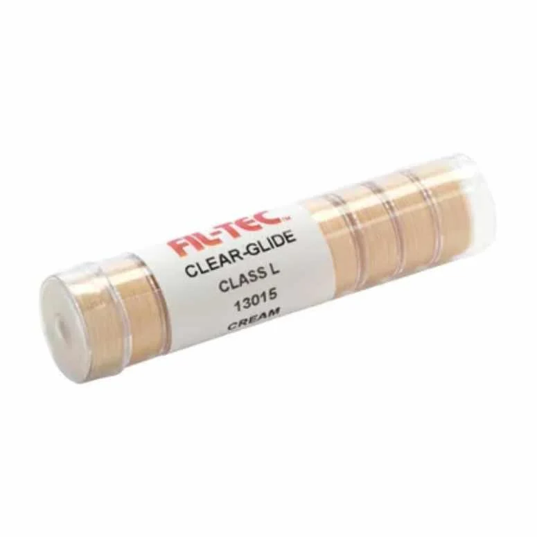 Fil-Tec, Clear-Glide Style L Bobbins - Cream - 8/Tube