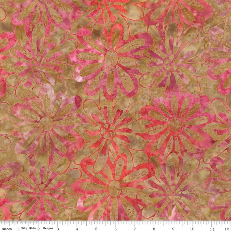 Riley Blake, Expressions, Carnival Glass Batiks, Golden Glory