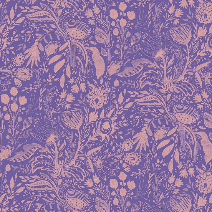 Benartex, Gentle Warriors, Dreaming Colors, Purple