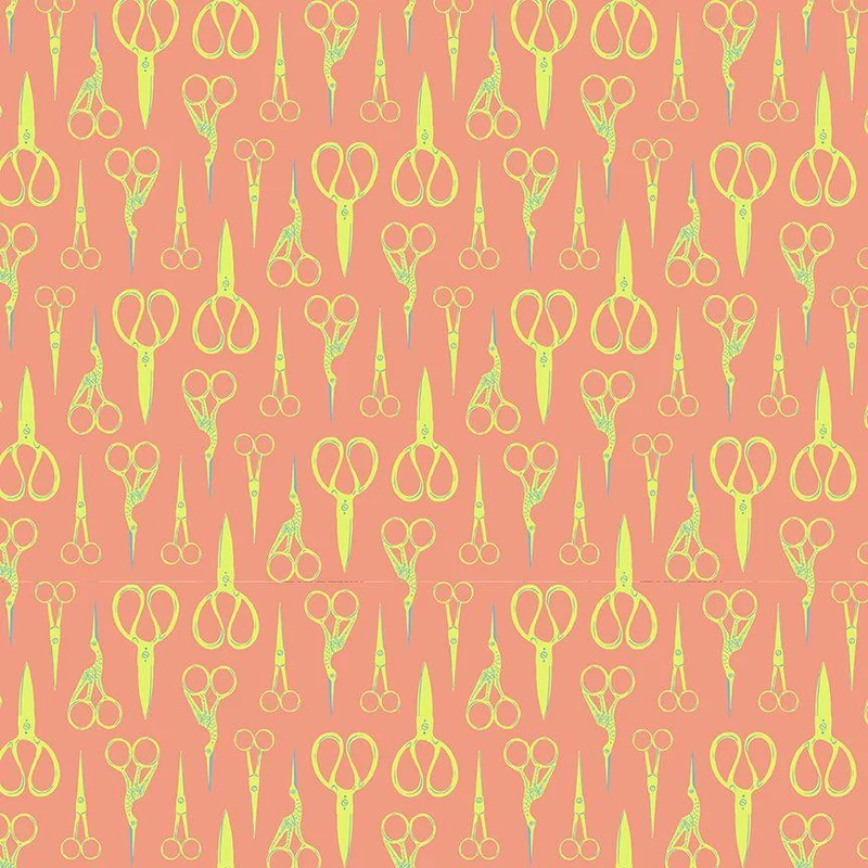 Dear Stella, Stitch & Glow, Crane Scissors, Cantaloupe