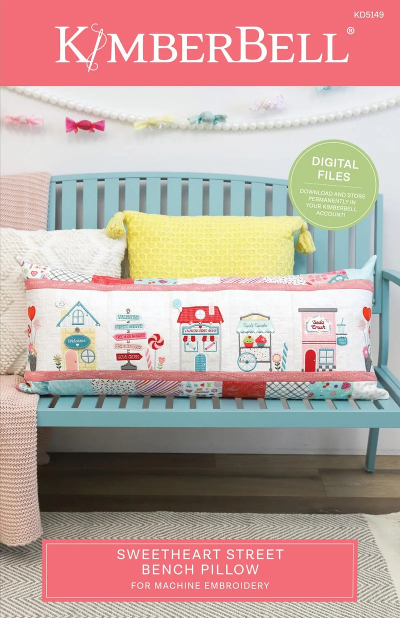 Kimberbell Sweetheart Street Bench Pillow