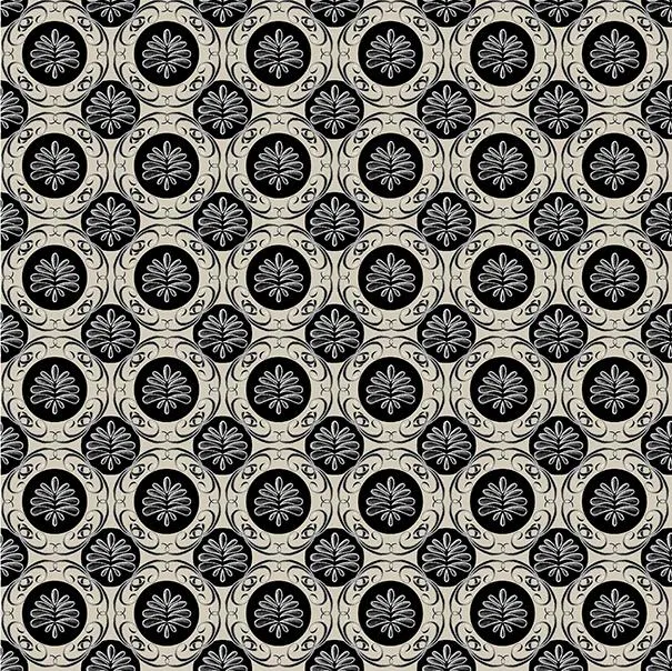 Benartex Fabric, Perfect Brew, Medallion Geo, Cream