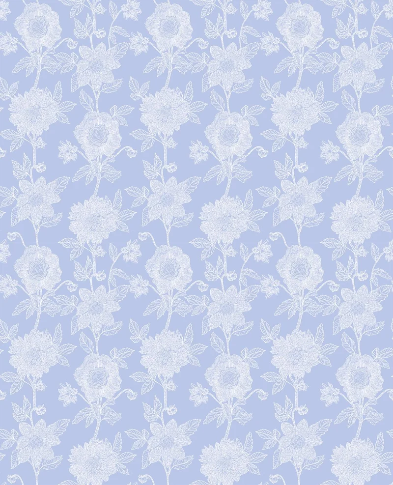 Northcott, Anna Maria Parry, Silhouette, Flowers, Light Lavender