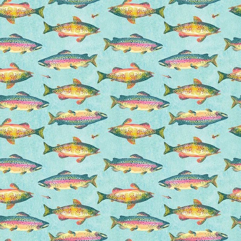 Dear Stella, Nature Walk, Trout, Aquarius Blue