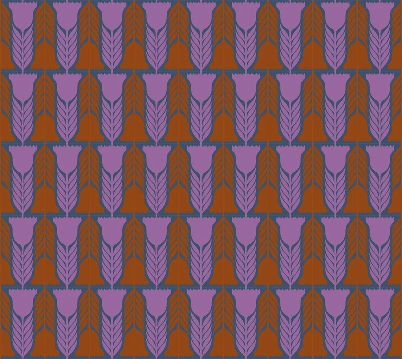 Northcott, Anna Maria Parry, Silhouette, Art Deco Stripe, Dark