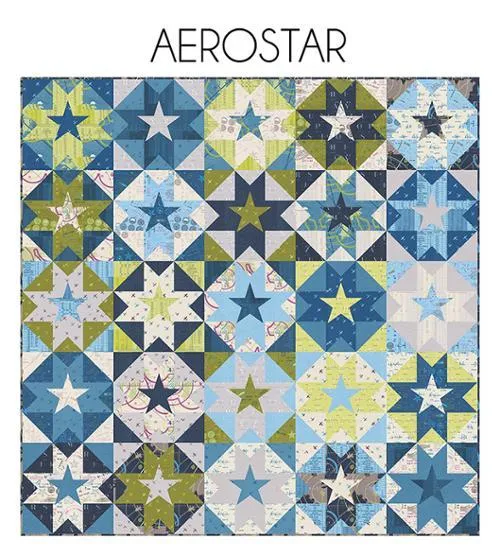 Moda, Aerostar Quilt Pattern by Sariditty