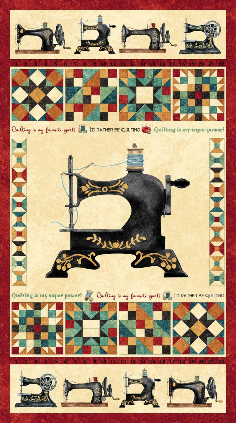 Northcott Fabrics, Stonehenge Stitchin Panel 24" X 42"