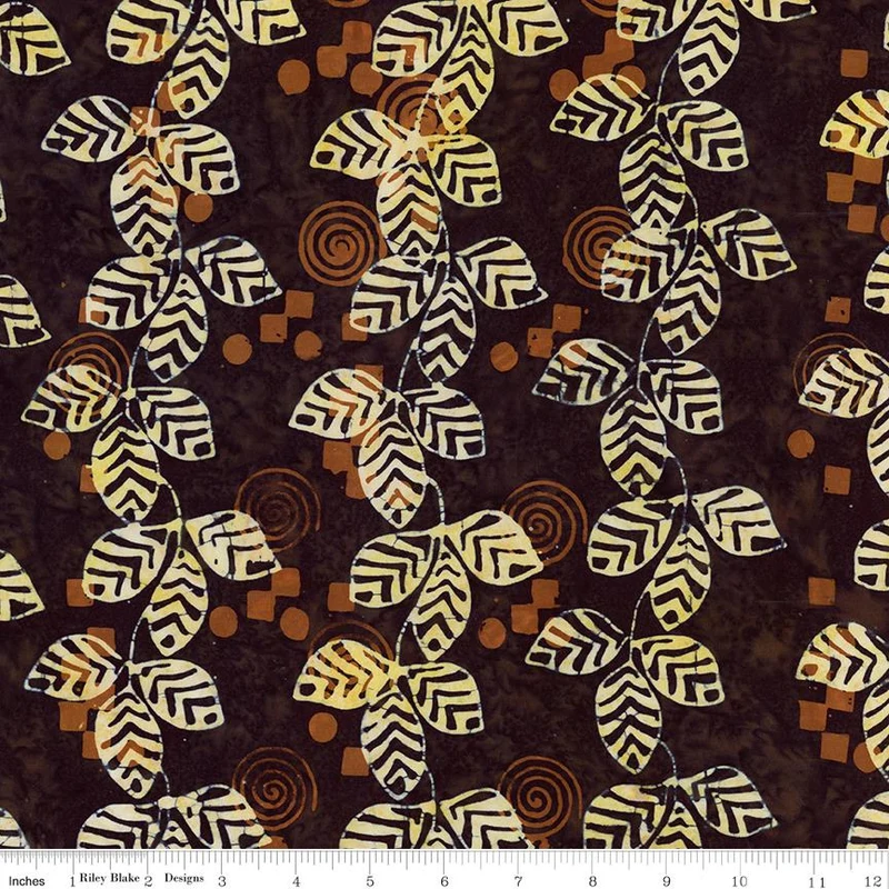 Riley Blake, Kalinda Batiks, Espresso, Tigerwood