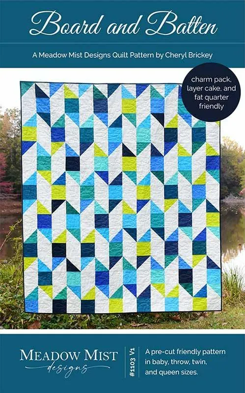 Meadow Mist Designs, Board and Batten Quilt Pattern