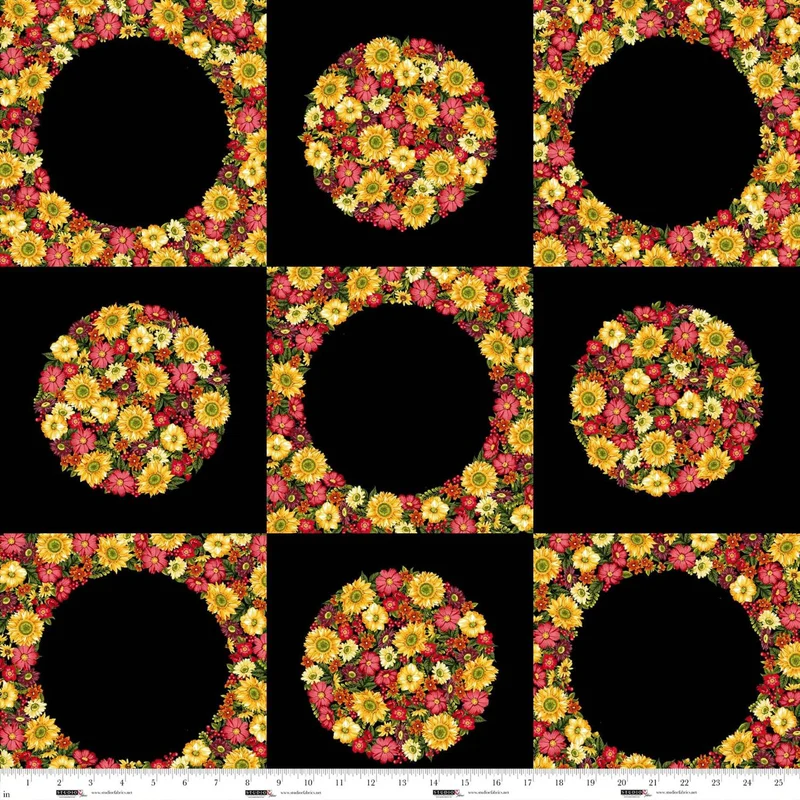 Studio E, Dots and Holes Seasonal, Harvest Panel, Black