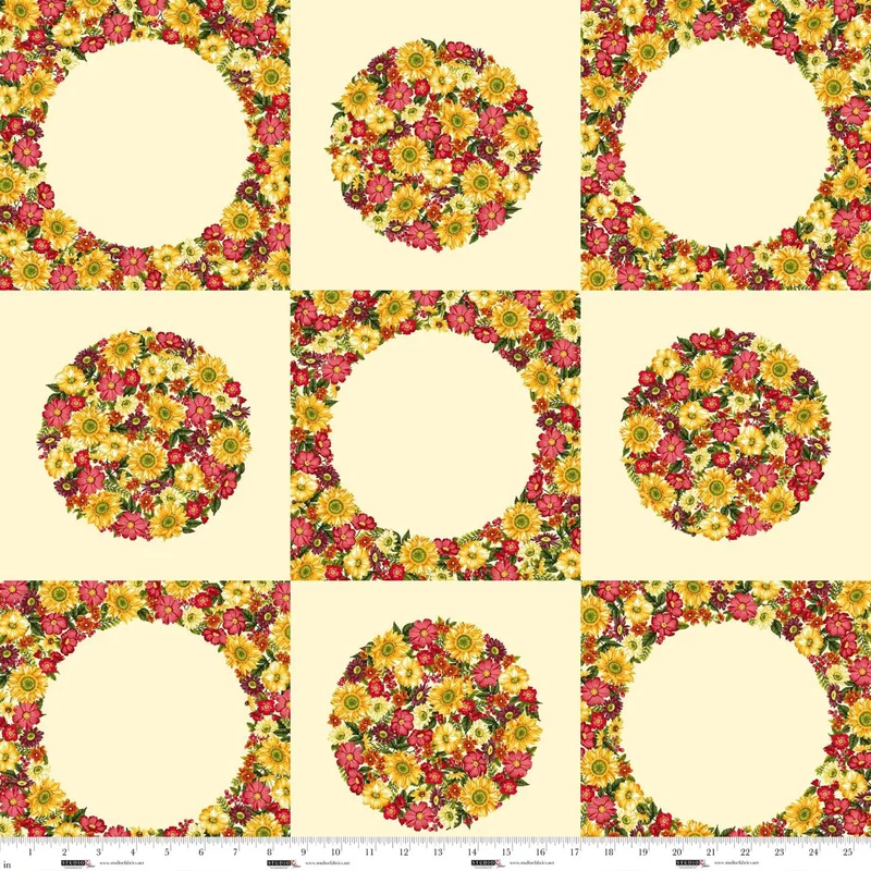 Studio E, Dots and Holes Seasonal, Harvest Panel, Cream