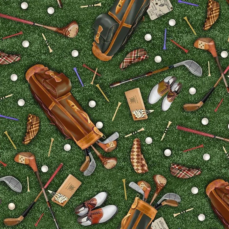Timeless Treasures, Sports, Golf Equipment, Green