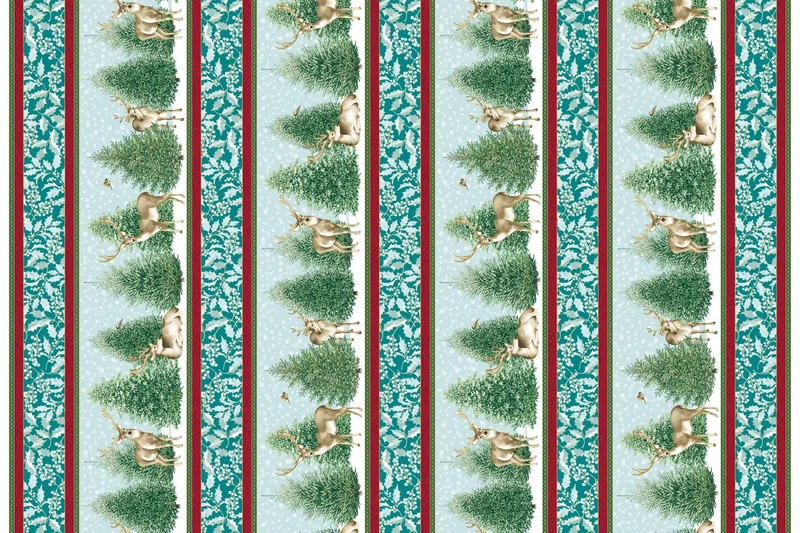 Benartex, A Winter's Day, Border Stripe