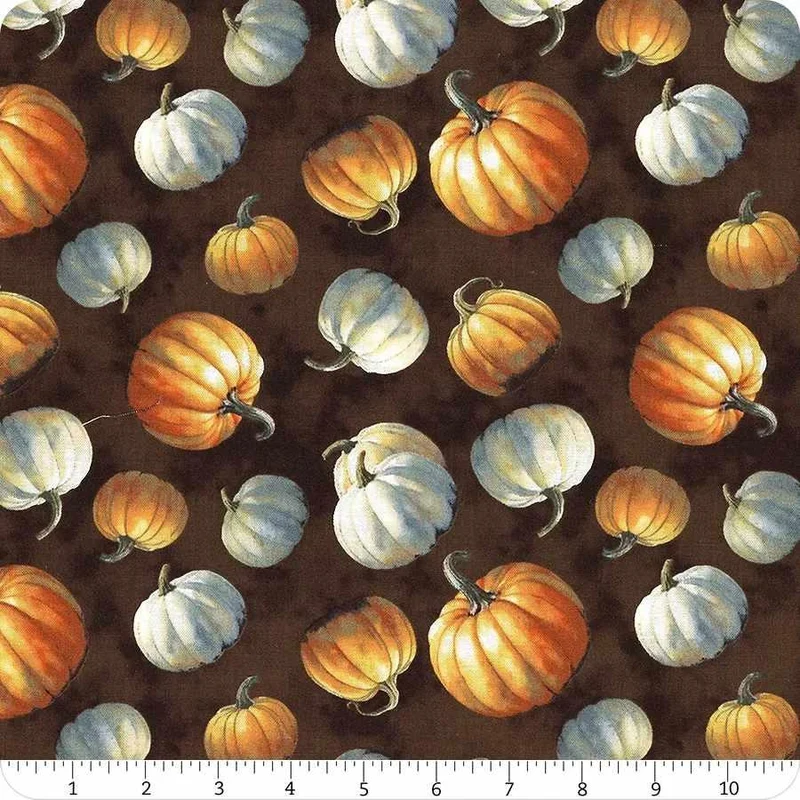 Wilmington Fabrics, Glorious Fall, Tossed Pumpkins