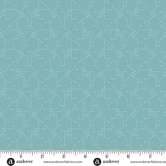 Andover, Laundry Basket Quilts, Lighthouse, Shore Thing, Aqua