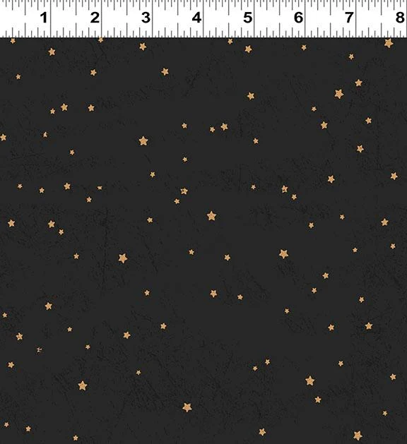 Clothworks, Living the Dream Flannel, Under the Stars, Black