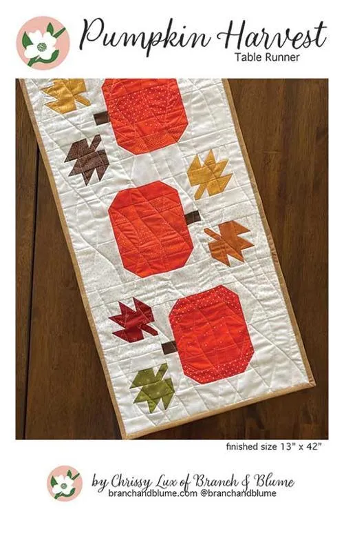 Moda, Pumpkin Harvest Table Runner Pattern