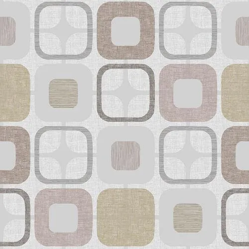 Wide Backing, Geo Square , Tan