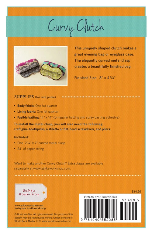 Zakka Workshop, Curvy Clutch Kit