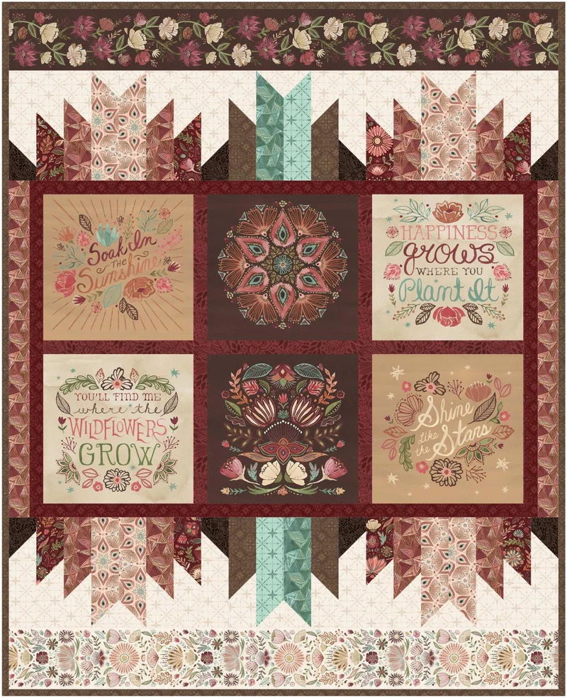Floralscape Wall Hanging Quilt Kit