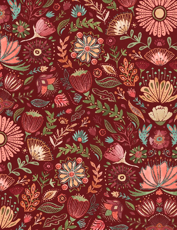 Floralscape Wall Hanging Quilt Kit