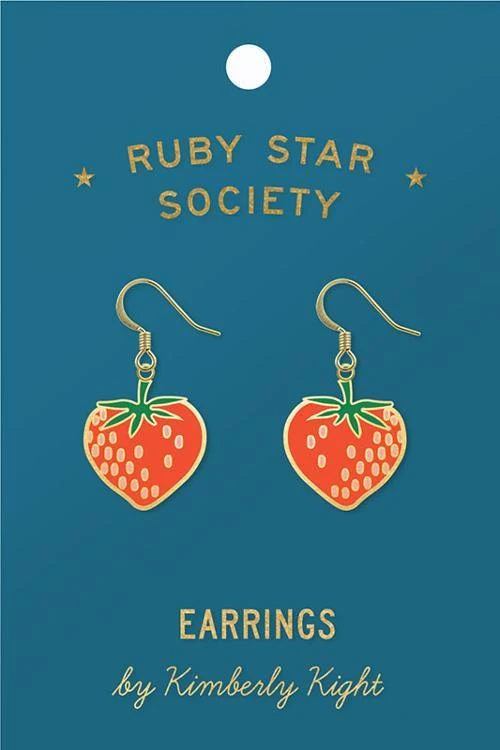 Strawberry Earrings by Ruby Star Society