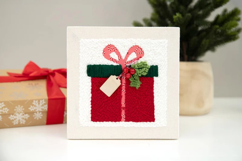Gift the Season Punch Needle Kit inch Frame