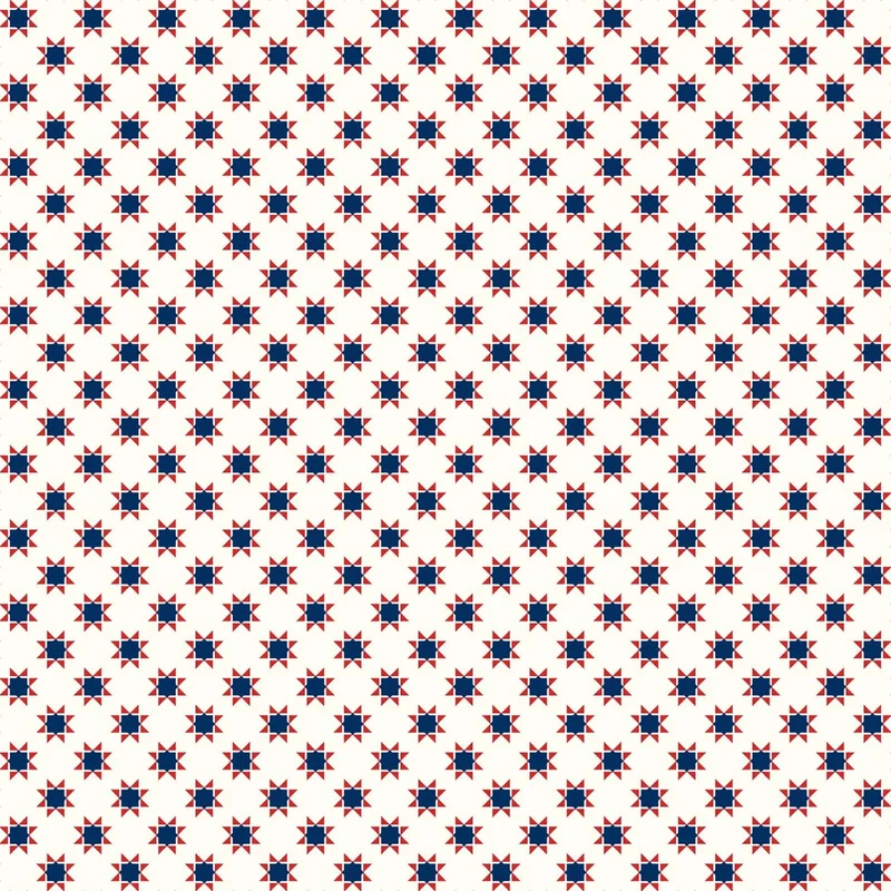Kimberbell, Star Spangled Beauty,Tiny Quilt Stars, Cream