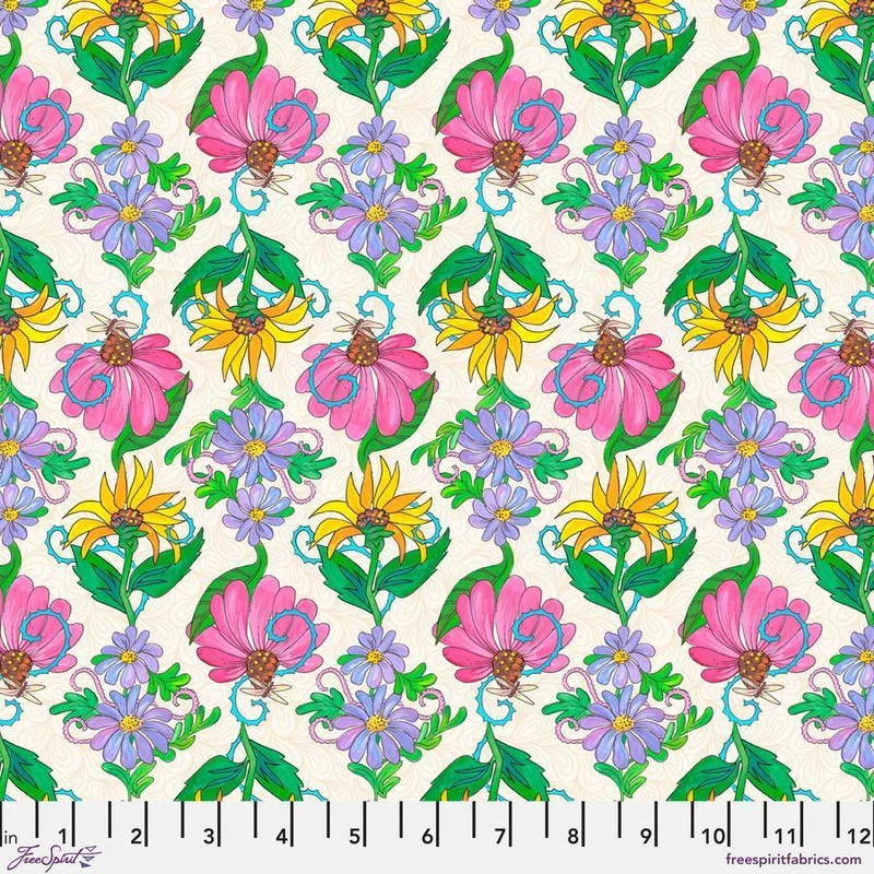 Free Spirit, Fruitopia, Spring Floral, Cream