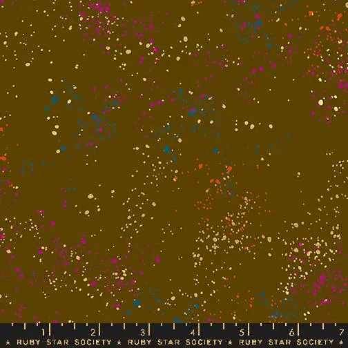Moda, Ruby Star Society, Metallic Speckled Blender, Cocoa