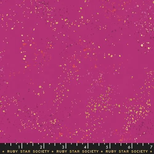 Moda, Ruby Star Society, Metallic Speckled Blender, Berry