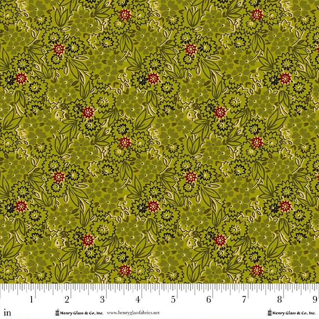 Henry Glass, Kim Diehl, Baubles & Balsam, Pressed Flowers, Evergreen