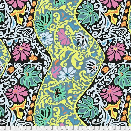 Free Spirit Fabrics, Kaffe Collective, Bali Brocade, Contrast