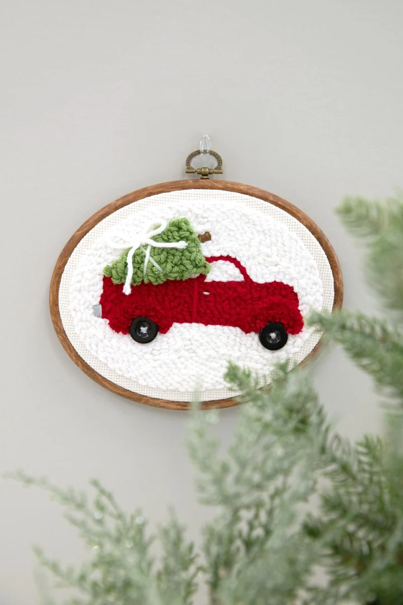 Merrily We Roll Along Punch Needle Kit
