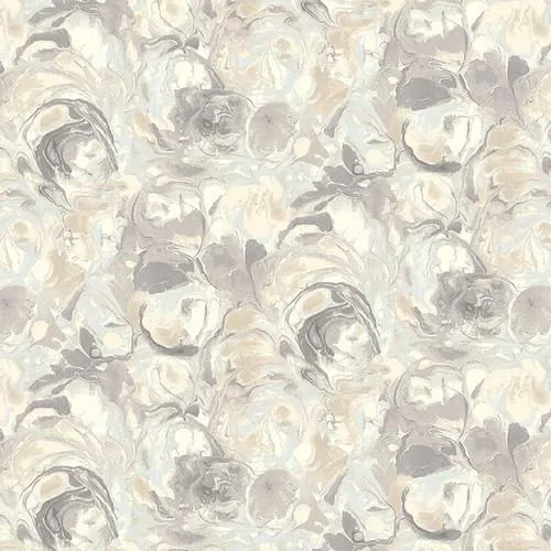Henry Glass, Vortex, 118" Wide Backing, Paint Swirls, Cream