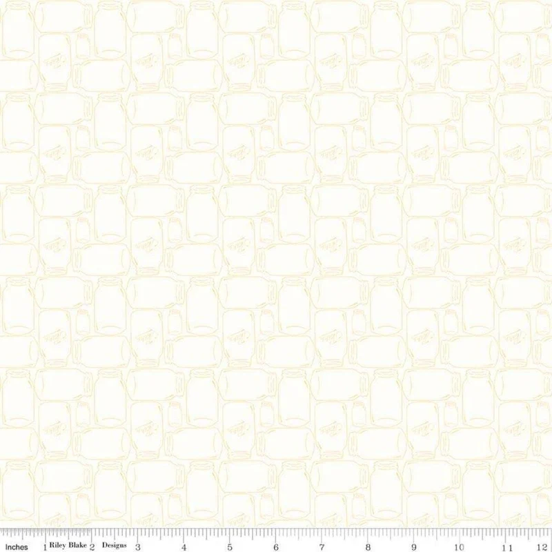 Bee Backgrounds, Canning Jars, C6385-YELLOW