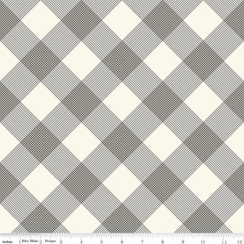Fleur Noire, Diagonal Plaid