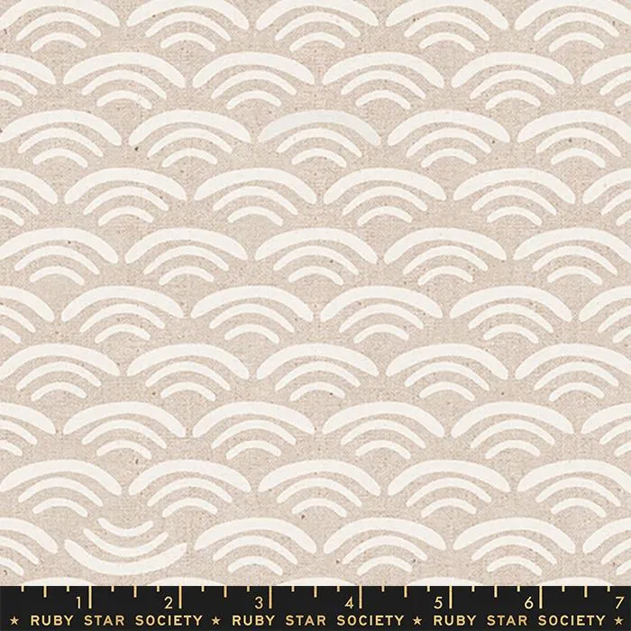 Koi Pond, Natural, Linen Blend, RS1043-13L