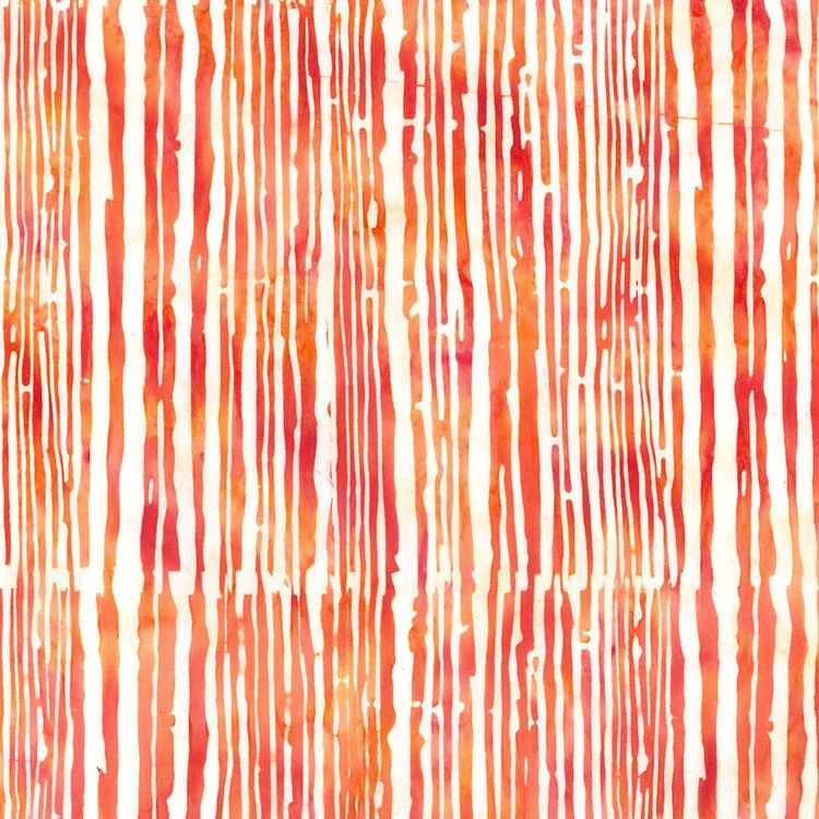 Paradise Bay Batiks, Stripe, Peach