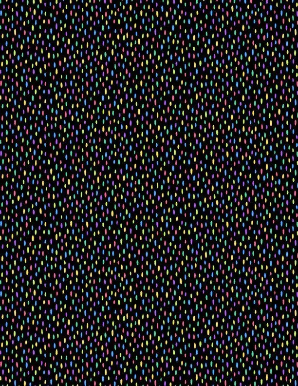 Wilmington Prints, Tropical Flair - Jungle Dots - Black