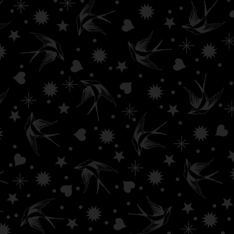 Tula Pink - Fairy Flakes - Ink