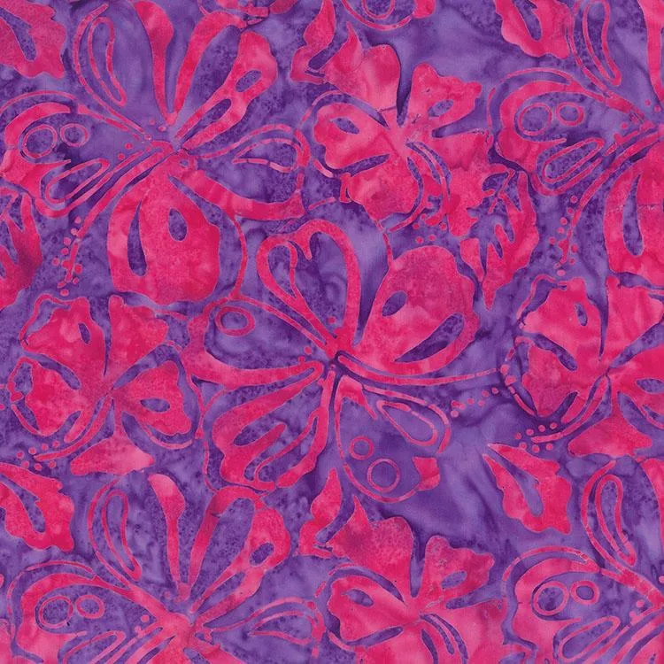 Paradise Bay Batiks, Hibiscus, Amethyst