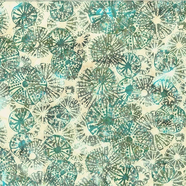 Hoffman Batik, Alaska, Urchins, Watercress