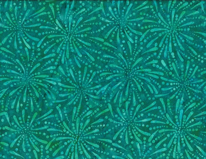 Wilmington Batiks, Turquoise Splash Stars