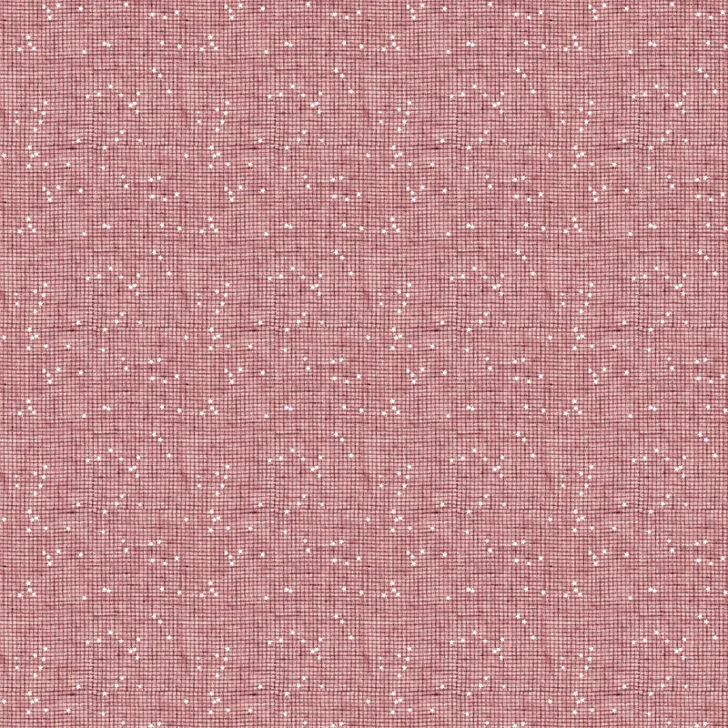 FIGO Fabrics, Stash Blenders, Check, Rose