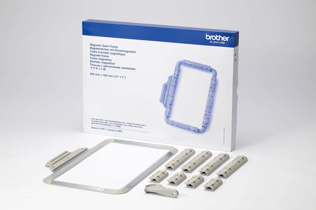 Brother SAMS360 Hoopnetic 7x14in 360 MM x 200 MM, Magnetic Sash Border Frame Hoop for Luminaire XP1