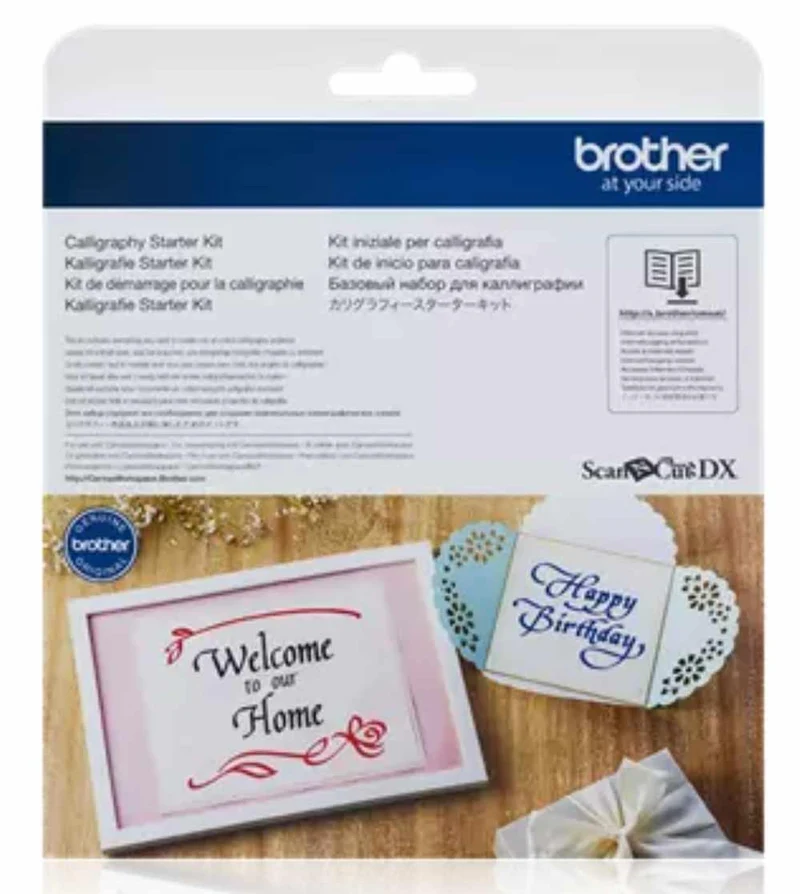 Brother CADXCLGKIT1 ScanNCut DX Calligraphy Starter Kit with Tools and 30 Calligraphy Patterns