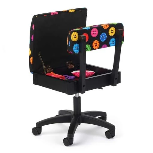 Arrow Hydraulic Chair, Bright Buttons - Please call us to order 813.588.3478
