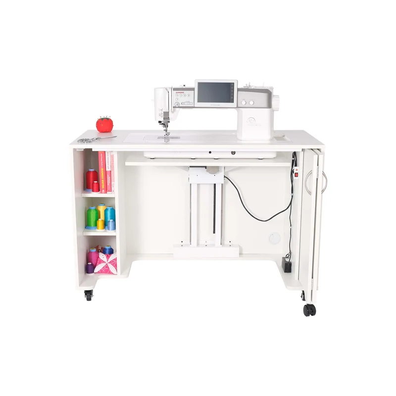Mod Electric Lift Sewing Cabinet-Largest Machines, - Please call us to order 813.588.3478